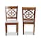 Baxton Studio Renaud Modern and Contemporary Grey Fabric and Walnut Brown Finished Wood 2-Piece Dining Chair Set 176-10543-Zoro - alternate 3